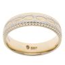 14ct Yellow And White Gold Infinity 6mm Wedding Band