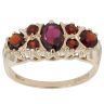 9ct Yellow Gold Garnet Dress Ring