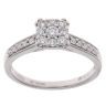 18ct White Gold 0.32ct Brilliant Cut Diamond Cluster Ring
