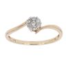 9ct Yellow Gold Diamond Cluster Ring by Anya Belle