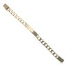 9ct Yellow Gold ID Curb Bracelet 8.5"