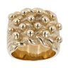 9ct Yellow Gold Four Row Keeper Ring