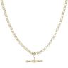 9ct Yellow Gold T-bar Belcher Chain 18"