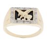 9ct Yellow Gold 0.10ct Diamond Eagle Signet Ring