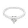 18ct White Gold 0.55ct Heart Cut Diamond Solitaire Ring
