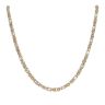 9ct Yellow and White Gold Byzantine Chain 18"