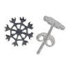 Silver Snowflake Stud Earrings by Icesia