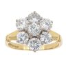 18ct Yellow Gold 2.00ct Diamond Cluster Ring