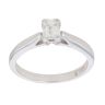 18ct White Gold 0.42ct Millenium Cut Diamond Solitaire Ring