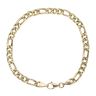 14ct Yellow Gold Figaro Bracelet 8.5"