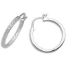 18 Carat White Gold 27pts Diamond Earrings
