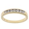 18ct Yellow Gold 0.33ct Brilliant Cut Diamond Half Eternity Ring