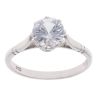 9ct White Gold Cubic Zirconia Single Stone Ring