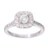 14ct White Gold 0.75ct Diamond Cluster Ring