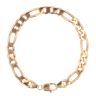 9ct Yellow Gold Figaro Bracelet 8.5"