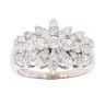 9ct White Gold 2.00ct Brilliant Cut Diamond Cluster Ring