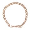 9ct Rose Gold Albert Bracelet 8"