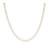 9ct Yellow Gold Square Link Curb Chain 22"
