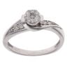 9ct White Gold 0.17ct Diamond Cluster Ring