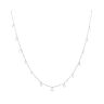 Sterling Silver Cubic Zirconia Drop Pendant and Chain 16" by Icesia