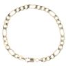 9ct Yellow Gold Figaro Bracelet 8.5"