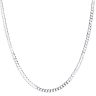 Silver Curb Chain 22" By Icesia