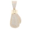 9ct Yellow Gold Cubic Zirconia Boxing Glove Pendant