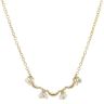 18ct Yellow Gold Cubic Zirconia Hearts And Moons Belcher Chain 16"