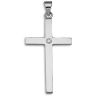 9 Carat White Gold 10pts Diamond Cross
