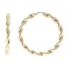 14ct Yellow Gold Twist Hoop Earrings