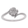 9ct White Gold 0.33ct Brilliant Cut Diamond Cluster Ring