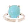 9ct Yellow Gold Turquoise Single Stone Ring