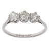 18ct White Gold 1.00ct Diamond Trilogy Ring