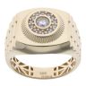14ct Yellow Gold Cubic Zirconia Signet Ring