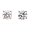 Lab Grown 9ct Yellow Gold 1.70ct Diamond Solitaire Stud Earrings