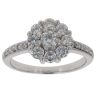 18ct White Gold 1.00ct Brilliant Cut Diamond Cluster Ring