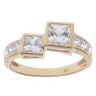 9ct Yellow Gold Cubic Zirconia Stone Set Ring