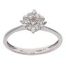 9ct White Gold 0.30ct Brilliant Cut Diamond Cluster Ring