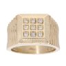 9ct Yellow Gold 0.10ct Diamond Signet Ring