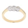 18ct Yellow Gold 0.35ct Brilliant Cut Diamond Trilogy Ring