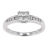 18ct White Gold 0.39ct Diamond Princess Cut Cluster Ring