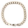 9ct Yellow Gold Curb Bracelet 8"