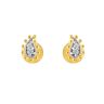 22ct Yellow Gold Cubic Zirconia Studs Earring with small balls
