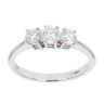 18ct White Gold Diamond Trilogy Ring by Anya Belle