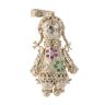 9ct Yellow Gold Multi-Gemstone Ragdoll Pendant