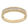 18ct Yellow Gold 0.33ct Brilliant Cut Diamond Half Eternity Ring