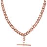 9ct Rose Gold Albert T-Bar and Chain 28"