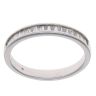 18ct White Gold 0.50ct Baguette Cut Diamond Half Eternity Ring
