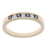 9ct Yellow Gold 0.15ct Diamond And Sapphire Ring