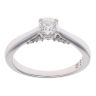 18ct White Gold 0.45ct Brilliant Cut Diamond And Solitaire Ring